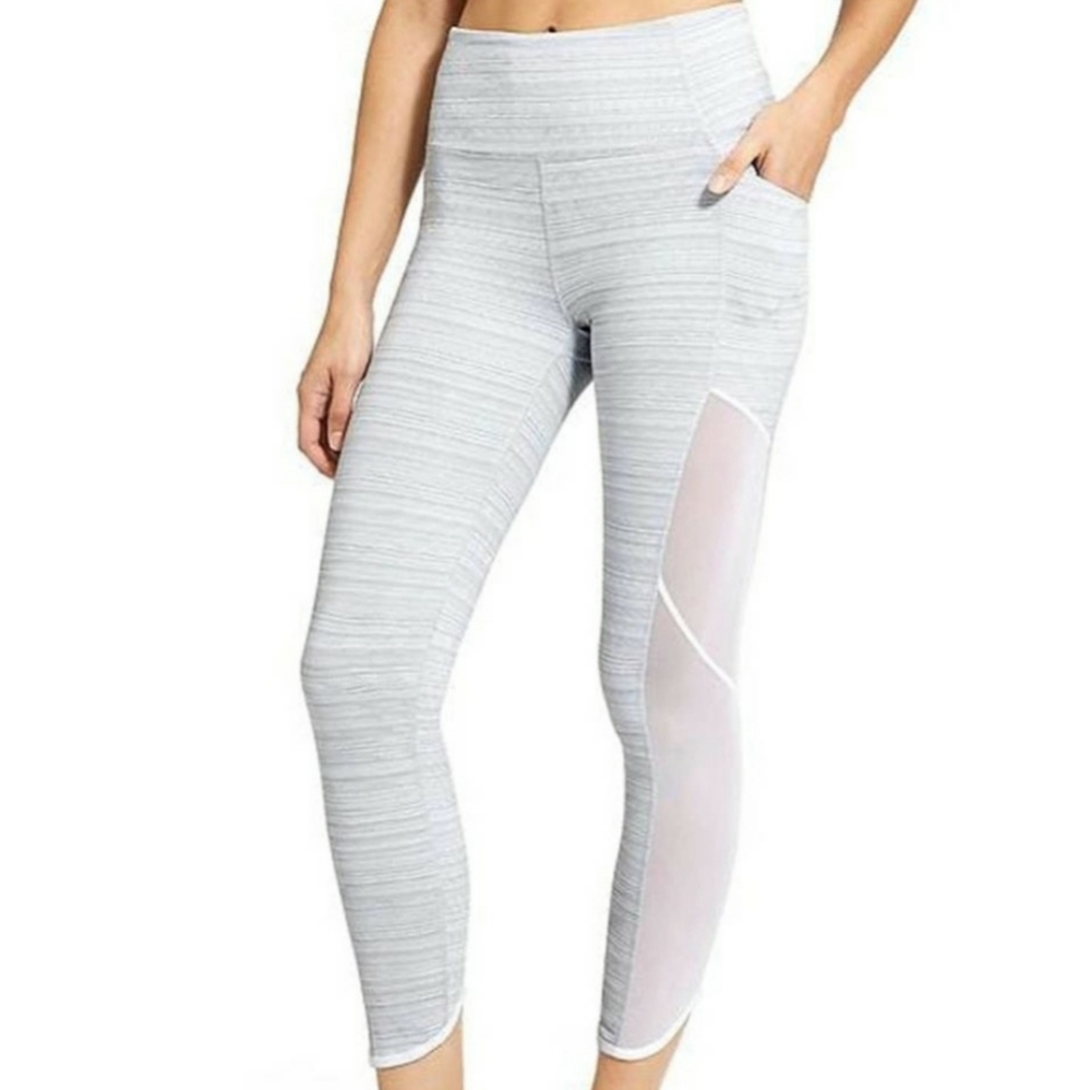 Athleta Jacquard Mesh Chaturanga Leggings